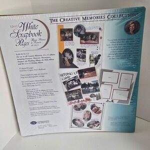 Creative Memories 12x12 White Scrapbook Refill Pages 15 Sheets 30 Pages NEW